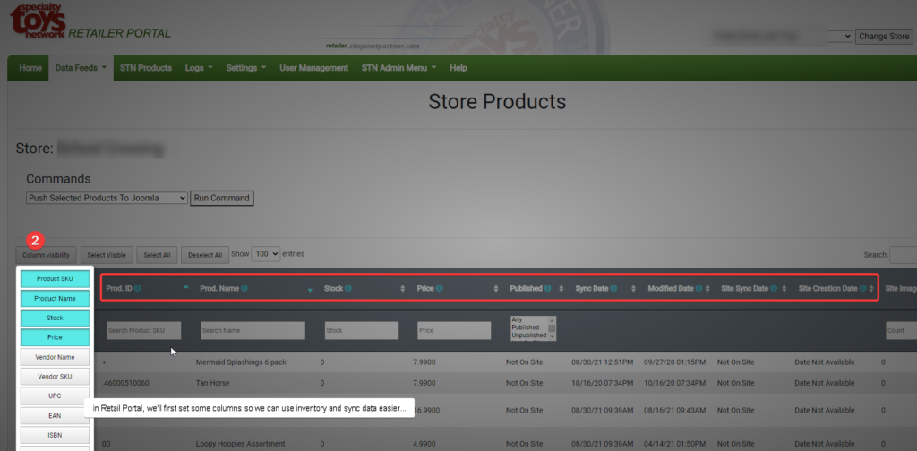 checking SKUs for sync across systems